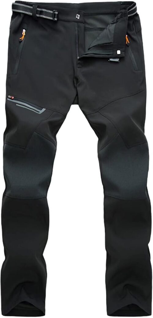 MAGCOMSEN Men's Hiking Pants Quick-Dry Water Resistant Lightweight Work Outdoor Pants with Zipper Pockets