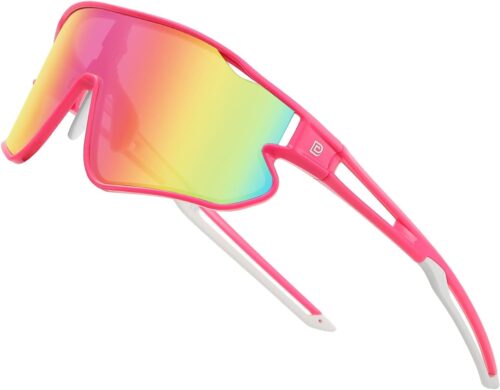 DUCO Kids Sunglasses Youth Baseball Sun Glasses Lightweight TR90 Frame UV400 Sports Cycling Shades for Boys Girls DK268