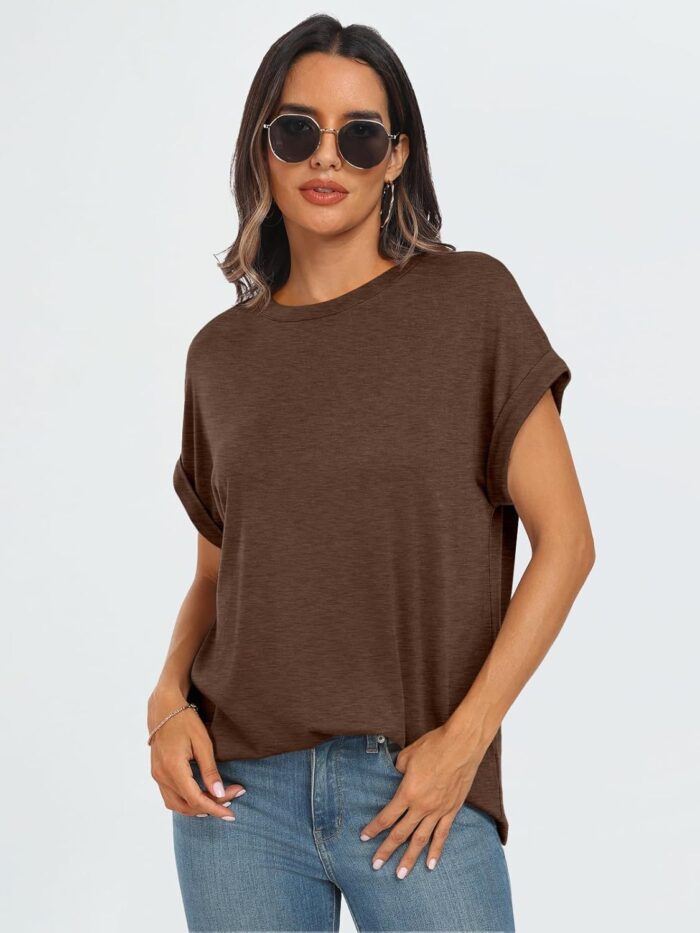 AUTOMET Womens Summer Tops Oversized Short Sleeve Business Casual T Shirts Trendy Fashion Clothes Spring Outfits 2025 - Image 4