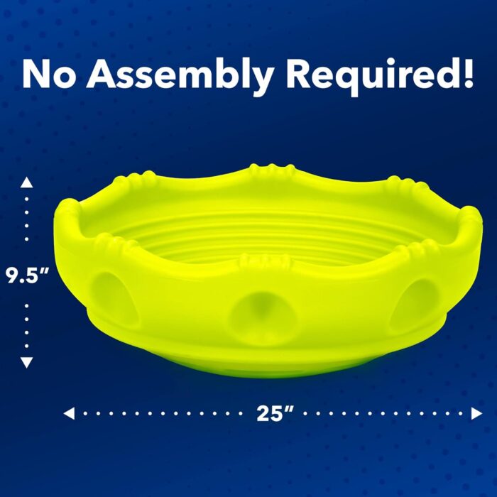 Simplay3 Two Sided Rock Around Wobble Disk and Climbing Dome for Toddlers and Kids - Rocking and Climbing - Indoor/Outdoor - Yellow/Green, Made in USA (1 Pack) - Image 5