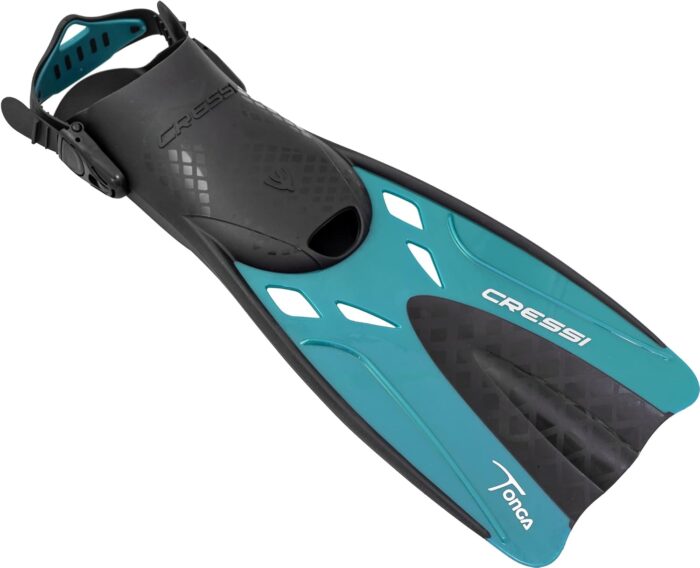 Cressi Adult Complete Snorkeling Set (Mask, Dry Snorkel, Adjustable Fins) - Lightweight Traveling Equipment - Tonga Pro Dry Set: Designed in Italy - Image 4