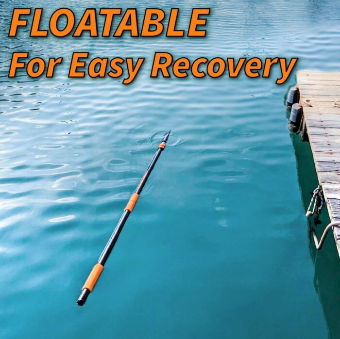 Boat Hook for Docking with Telescoping Extension Pole // Durable, Floating, Lightweight and Sturdy Telescoping Boat Hook Pole // the Ultimate Boat Pole for Docking, Push-Pull and Boating - Image 6