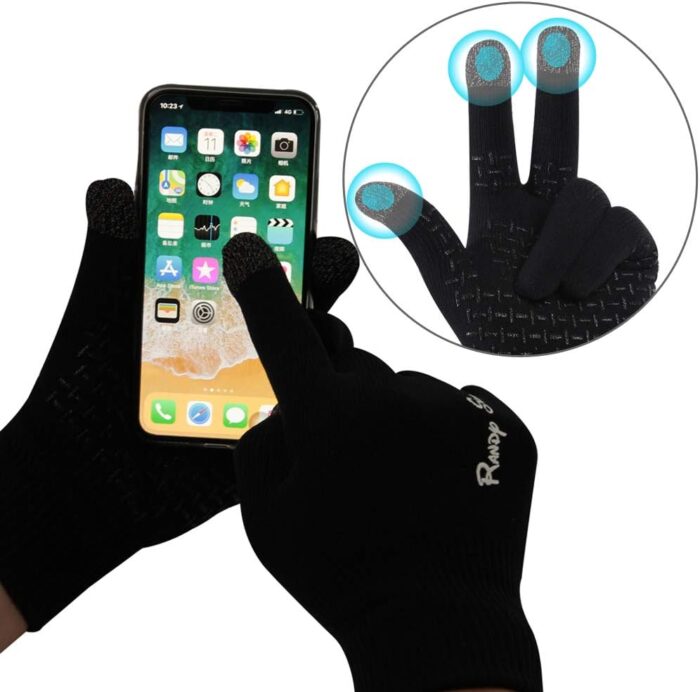 RANDY SUN Waterproof Touch Screen Gloves, Windproof Skiing/Bike/Work/Mountaineering/Hiking Gloves 1 Pair - Image 3