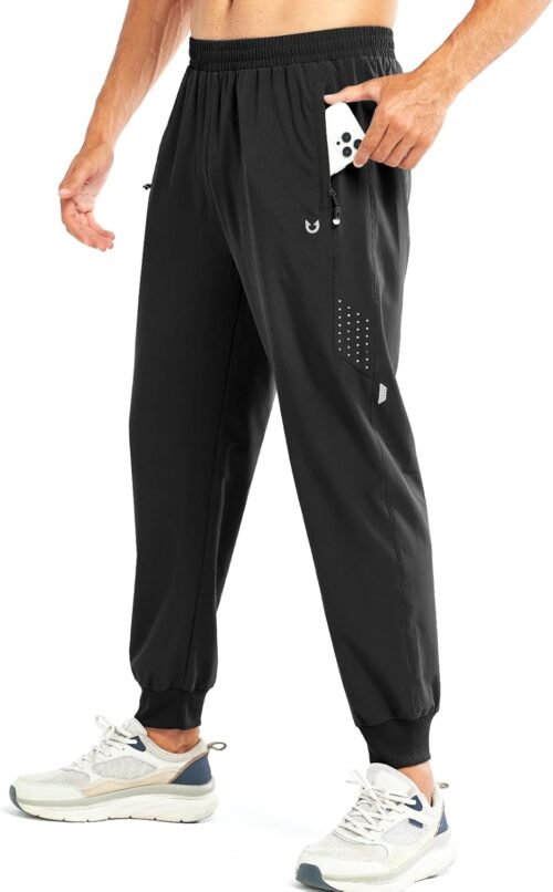 NORTHYARD Men's Athletic Running Pants Lightweight Workout Joggers Quick Dry Gym Sweatpants Active Sports Track Training