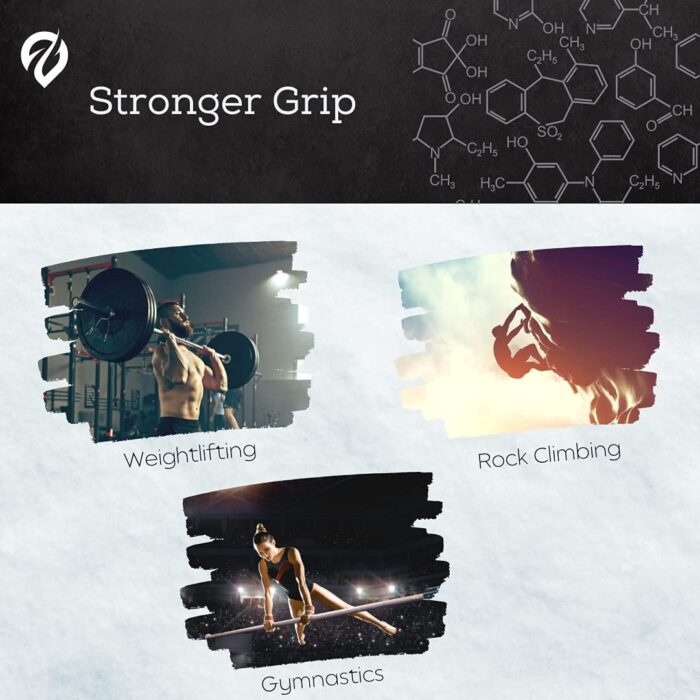 Liquid Chalk, Mess Free Gym Chalk for Weightlifting, Gymnastics, Rock Climbing, Dancing, and Lifting. Sweat Resistant and Long Lasting for Stronger Hand Grip. Package May Vary. - Image 4