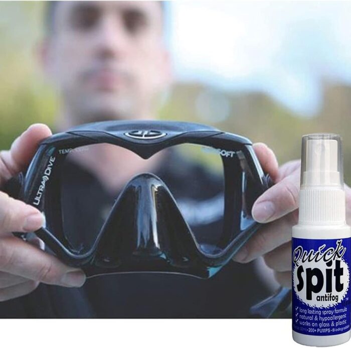Jaws Quick Spit Anti-Fog Spray for Swim Goggles, Eye Glasses, Snorkel Mask, Scuba Divers, and Safety Eyewear, Made in The USA - Image 6