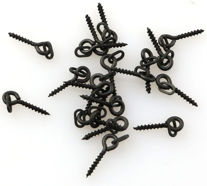 10Pcs Swivel Screws Fishing Lures Screws Pop Up Peg Crank Baits Holder Screw Eyes with Link Loop Terminal Tackle Accessories