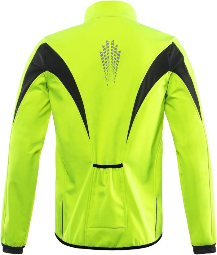 ARSUXEO Winter Warm UP Thermal Softshell Cycling Jacket Windproof Waterproof 15-k - Image 2