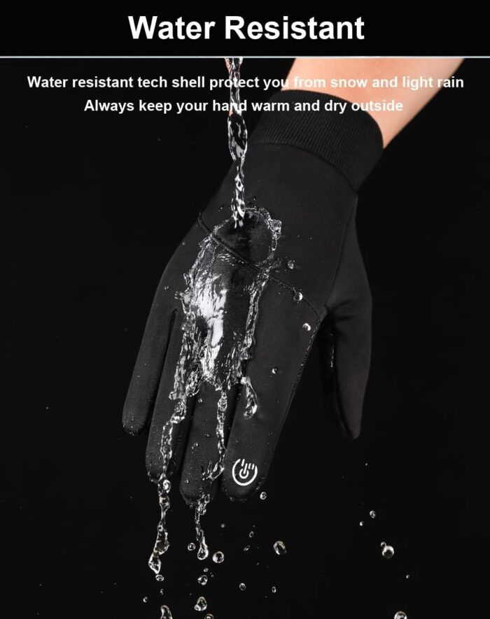 Winter Gloves for Men & Women - Touch Screen, Warm & Waterproof, Running, Cycling & Driving Gloves - Image 5