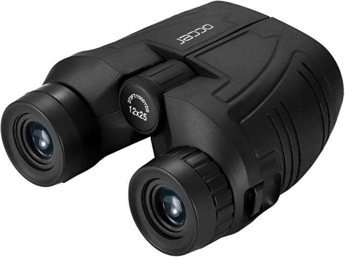Occer 12x25 Compact Binoculars for Adults and Kids, Large Eyepiece Waterproof Binocular with Low Light Vision,High Powered Easy Focus Binoculars for Bird Watching,Outdoor Hunting,Travel,Sightseeing - Image 2
