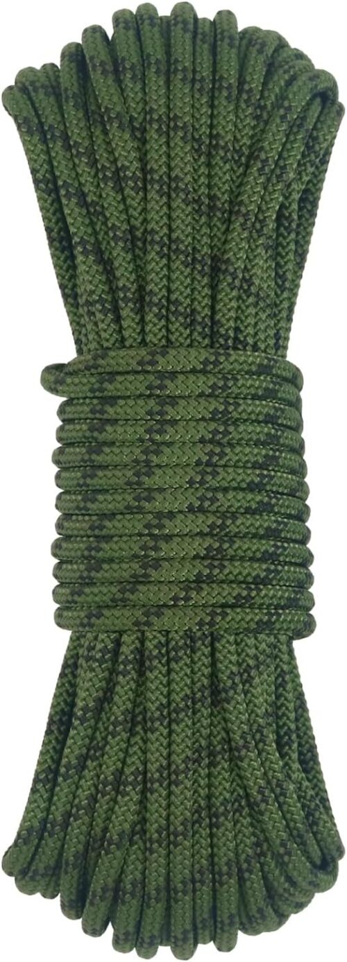 NewDoar Static Climbing Rope 6mm Accessory Cord Rope,for Arborist Tree, Mountaineering, Sailboat Rope,Dock Lines,Hauling Dragginge
