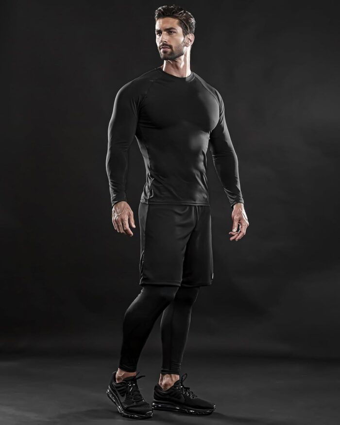 DRSKIN Men's Thermal Compression Shirts or Set Fleece Lined Base Layers Underwear Top & Bottom Sports Athletic Workout Winter - Image 8