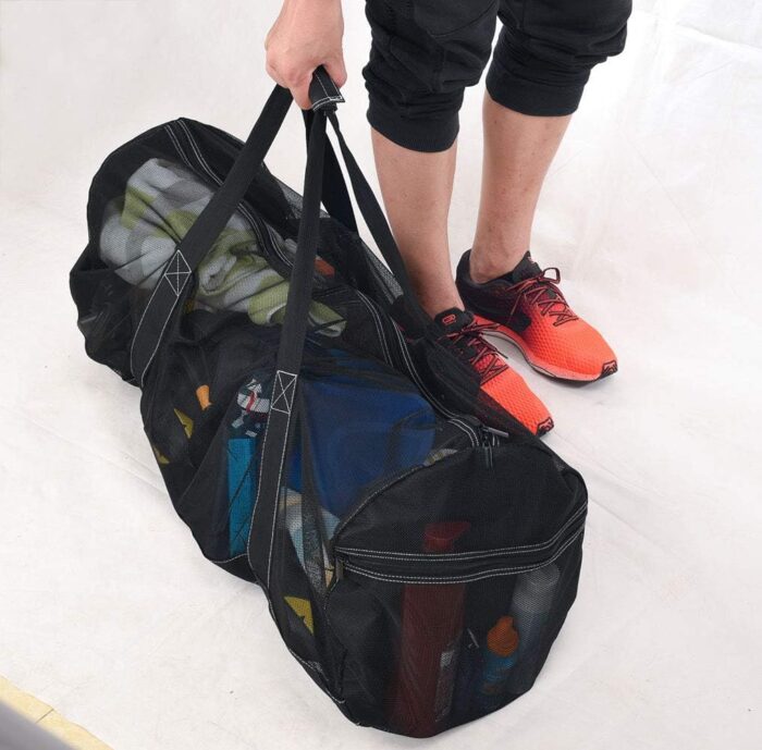 Bulex XXL Mesh Duffle Bag for Scuba Dive or Snorkel Gear, Extra Large Snorkeling Equipment Carry Bag, Ideal for Beach Pool Swimming Free Diving Kayak Spearfishing - Image 7