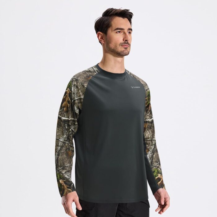 LOOGU Men's UPF 50+ UV Sun Protection SPF Rash Guard Lightweight Long Sleeve Shirts Outdoor for Fishing Hiking Swimming - Image 3