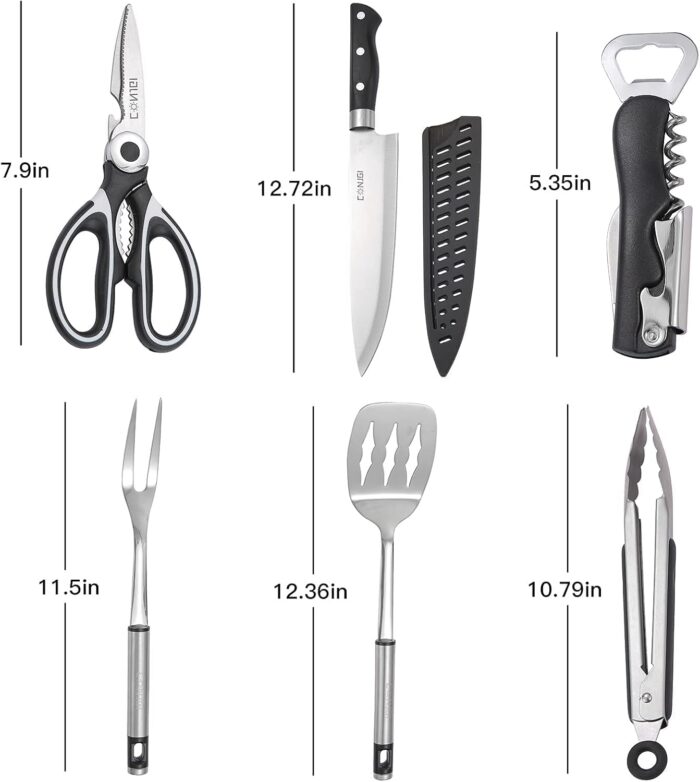 Camping Cookware Storage Bag - Camping Cooking Utensils Set Bag Camping Tool Portable Storage Bag Suitable for Knife, Fork, Spoon, Chopping Board, Chef's Knife,Kitchenware Storage - Image 2