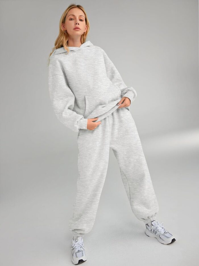 AUTOMET Womens 2 Piece Outfits Lounge Hoodie Sweatsuit Sets Oversized Sweatshirt Baggy Fall Fashion Sweatpants with Pockets - Image 5