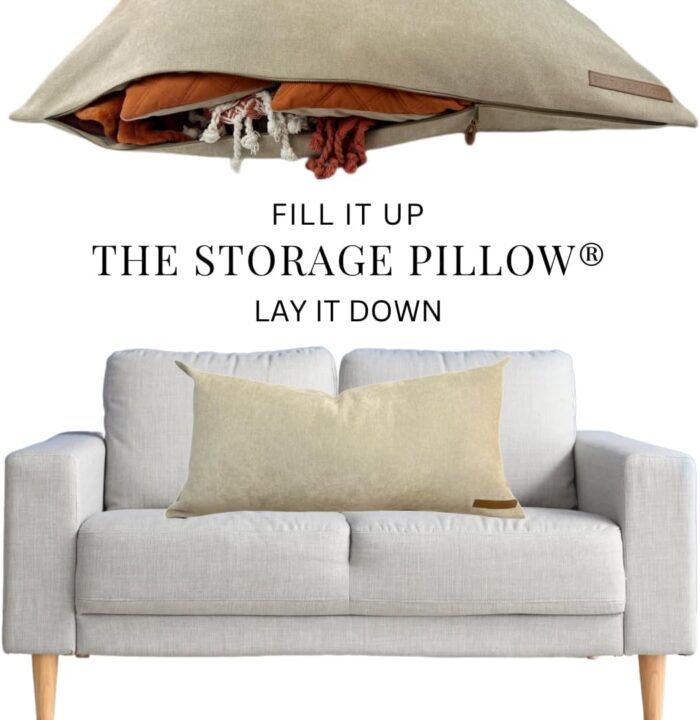 THE STORAGE PILLOW XL zippered storage Pillowcase FILL w Clothes Bedding Blankets to maximize Space - RV Camper Dorm Tiny Home Boat Inside Organization Ideas Accessories - Small Space Storage Solution - Image 5
