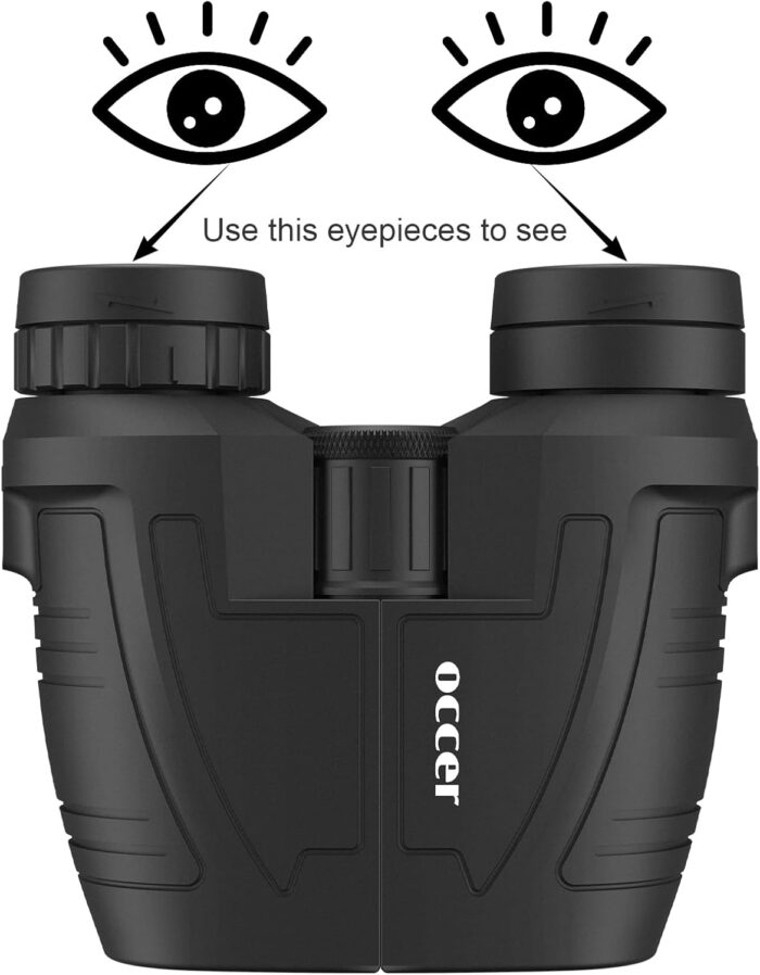 Occer 12x25 Compact Binoculars for Adults and Kids, Large Eyepiece Waterproof Binocular with Low Light Vision,High Powered Easy Focus Binoculars for Bird Watching,Outdoor Hunting,Travel,Sightseeing - Image 9