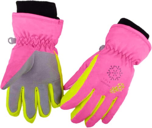 Azarxis Kids Children Ski Gloves Winter Snow Gloves Waterproof Winter Warm Gloves for Snowboarding, Sledding