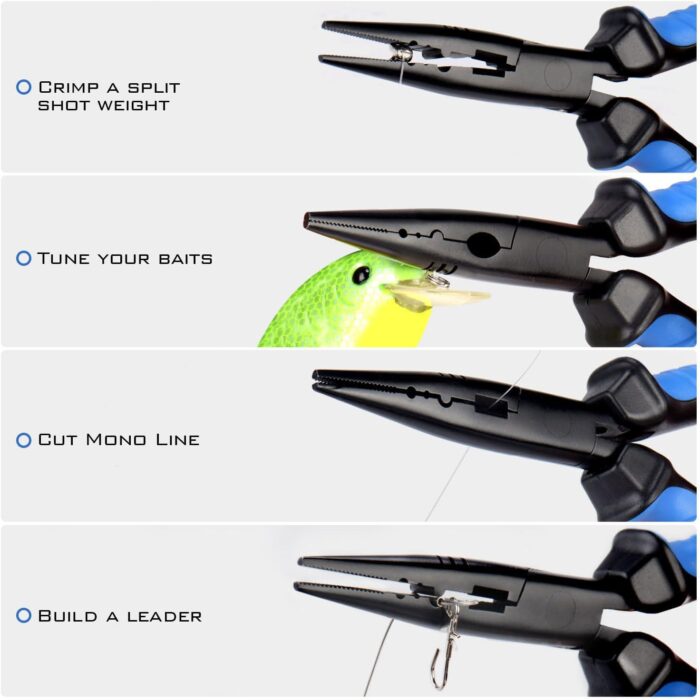 KastKing Intimidator Fishing Pliers, 7 inch Straight Nose - Image 3