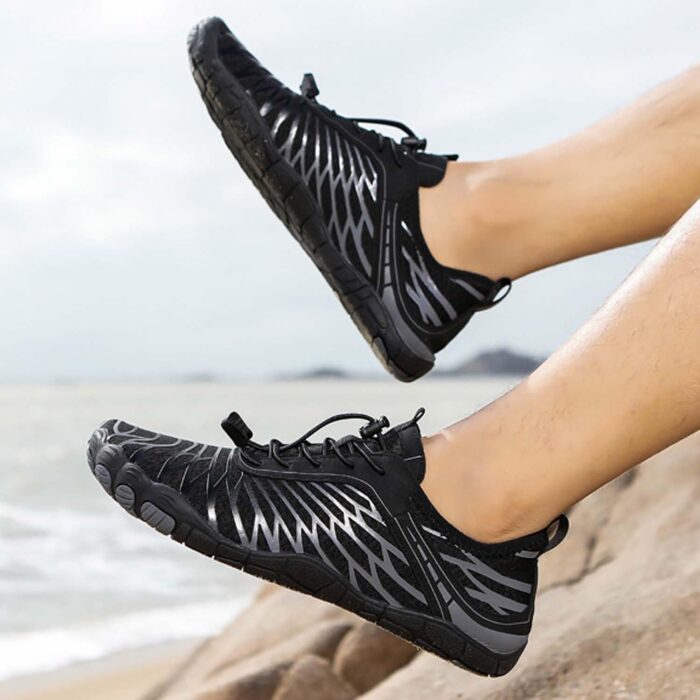 Hiking Barefoot Shoes for Women Men, Non-Slip Water Shoes Unisex, Grounded Footwear Quickdry Wide Toe Barefoot Sneakers Lightweight Breathable Running Biking Swim River - Image 6