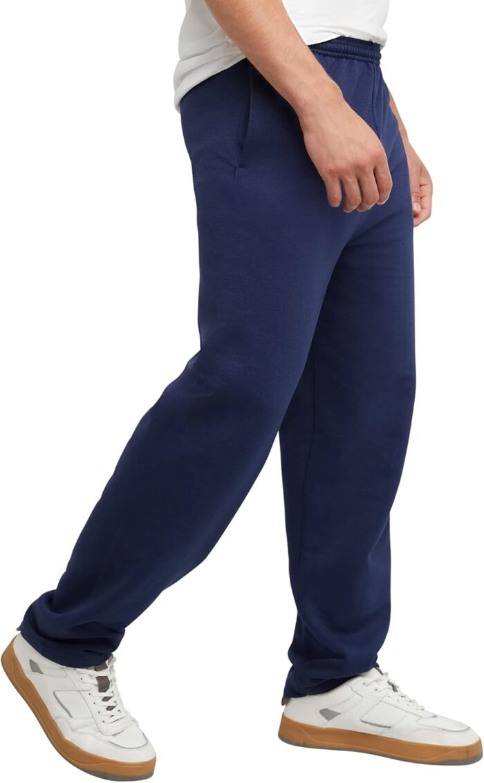 Hanes, EcoSmart Fleece Sweats for Men, Open Bottom Sweatpants, 30.5" - Image 3