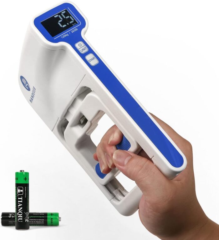 Grip Strength Tester 265lb/120kg, Digital Hand Dynamometer FDA Registered with Backlit LCD for Grip Strength Testing and Training - Image 8