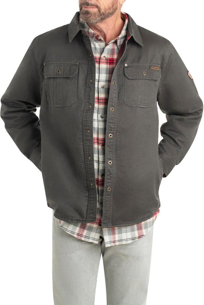 Legendary Whitetails Journeyman Shirt Jacket Flannel Lined Shacket for Men Water-Resistant Coat Rugged Fall Clothing - Image 3