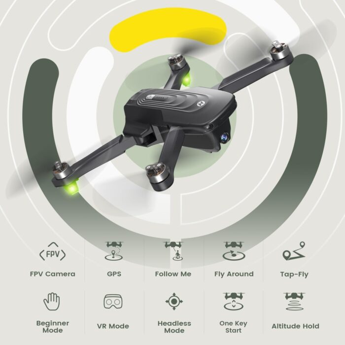 Holy Stone GPS Drone with 4K Camera for Adults, HS175D RC Quadcopter with Auto Return, Follow Me, Brushless Motor, Circle Fly, Waypoint Fly, Altitude Hold, Headless Mode, 46 Mins Long Flight - Image 5