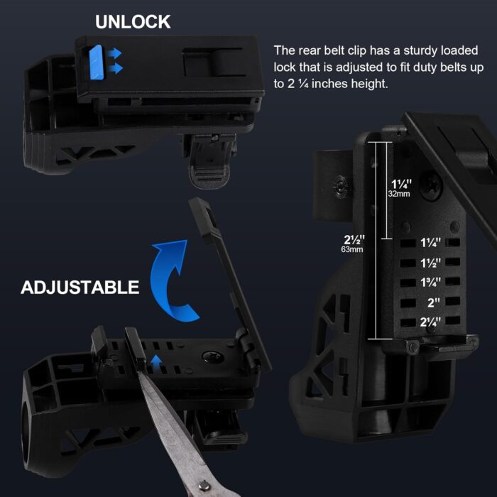 Tactical Flashlights High Lumens-1200 LM Police Flashlight with Holster for Duty Belt,Single Mode LED Flashlight for Camping/Law Enforcement-Sentinel-X1 - Image 7
