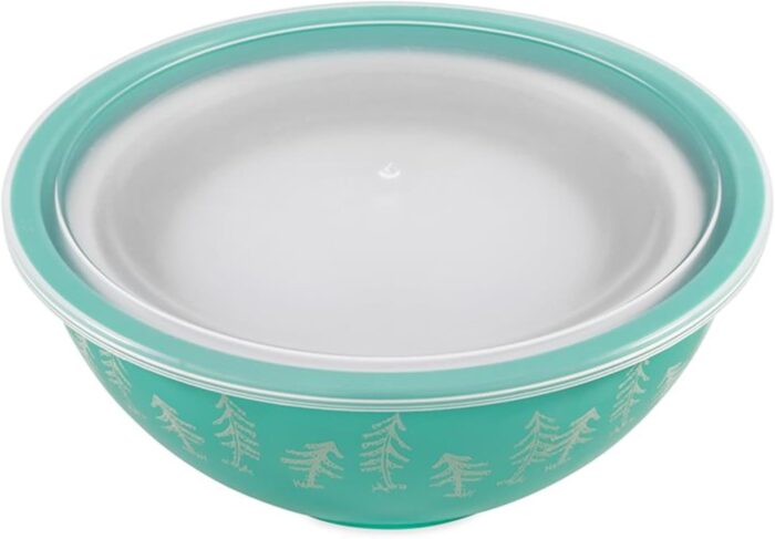 Camco Life is Better at The Campsite Nesting Bowl Set with Lids | Great for On-The-Go Lifestyles | Features (4) Durable Melamine Bowls with (4) Plastic Lids (53451) - Image 6