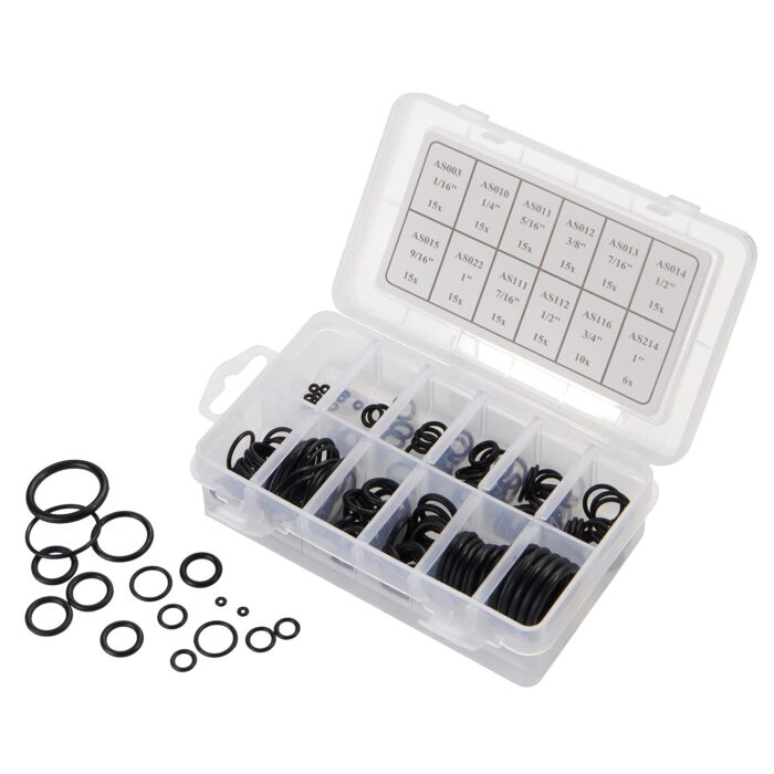 BUSY-CORNER 166 Pieces Scuba O-Ring Kit Scuba Diving Rubber Orings, for Dive Hoses Ring Diving Dive Gear Equipment Scuba Tanks NBR90 - Image 4