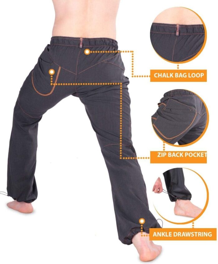 Ucraft "Xlite Rock Climbing Bouldering and Yoga Pants. Lightweight Stretchy Trousers - Image 2