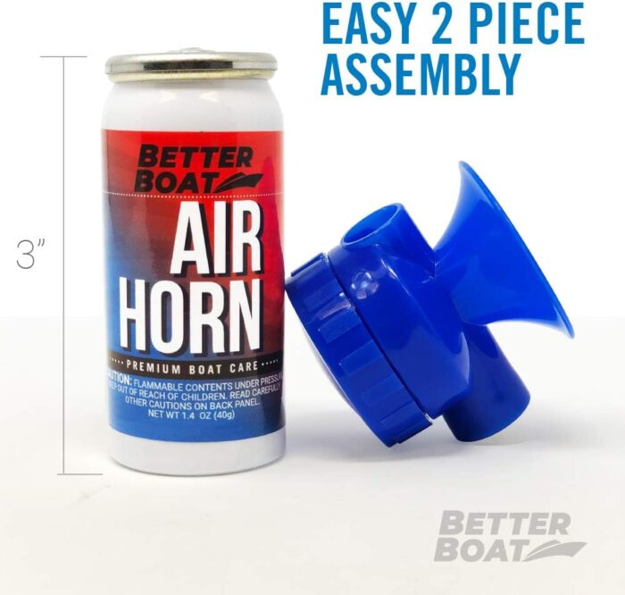 Marine Safety Air Horn, Very Loud Handheld Fog Horn, Mini Compressed Can 1.4oz for Boating and Walking Safety 1.4oz - Image 5