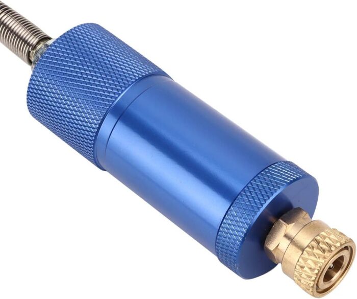 Aluminum Mini High Pressure Air Pump Oxygen Cylinder Oil Water Separator Diving Accessory for Scuba Diving Equipment Aluminum Material 8mm Connector 245g Weight - Image 4