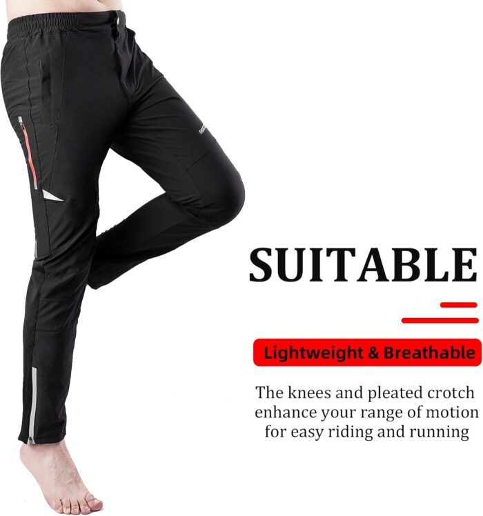 ROCKBROS Mens Cycling Bike Pants Quick-Dry Outdoor Mountain Running Hiking Gear - Image 3