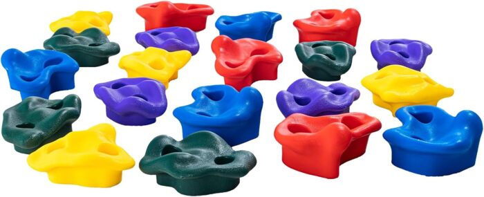 VEVOR Ninja Tree Climbing Kit, 20 Rock Climbing Holds & 6 Ratchets, Large Climbing Rocks for Kids & Adults Outdoor Backyard Ninja Tree Obstacle Course Training - Image 9