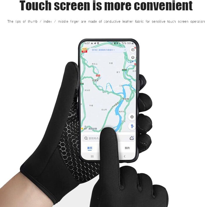 Winter Gloves Touch Screen Anti Slip Warm Gloves Windproof Thermal Sports Cycling Glove - Image 3