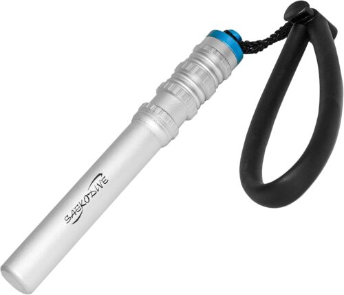 Diving Shaker Rattle Stick with Magnet - 6.7" Aluminum, Magnetic Mute System - Scuba Noice Maker, Underwater Shaker, Signal Communication Device