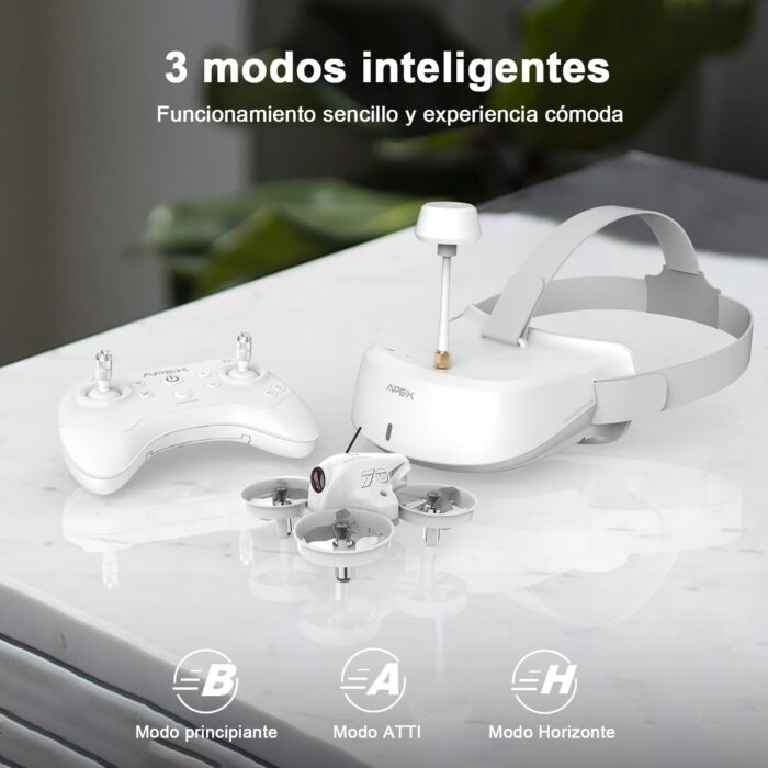 APEX VR70 FPV Drone Kit, First-Person View with Goggles, Brushed Racing for Beginners Super-Wide 120° FPV, Low-Latency 5.8G Transmission, Drop-resistant, Suitable Novice Practice Drones - Image 4