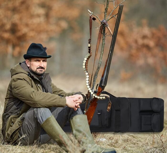 32"/37"/46" Rifle Bag, Black/Khaki/Green Tactical Long Rifle Backpack, Portable Shotgun Case for Firearm Storage and Transportation, Suitable for Outdoor Hunting Shooting - Image 6