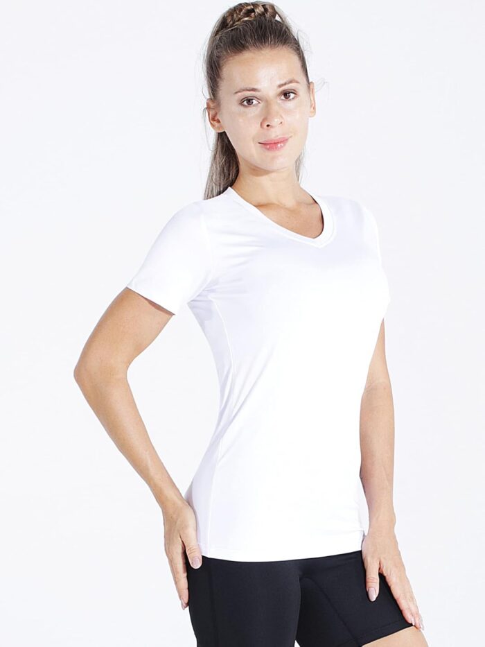 CADMUS 3/4/5 Pack Women's Compression Shirt Running Athletic T-Shirts Workout Tops Baselayer Short Sleeve Yoga Gym Sports - Image 3