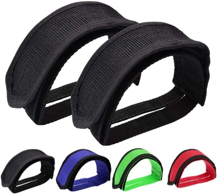 Outgeek 1 Pair Bike Pedal Straps Pedal Toe Clips Straps Tape for Fixed Gear Bike