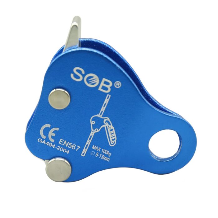 SOB Climbing Fall Protection Belay Device Ascender Protect Aluminum Magnesium Alloy Climbing Ascent Rope Grip Clamp for Mountaineering Rock Climbing Downhill Operations and Rescue - Image 6