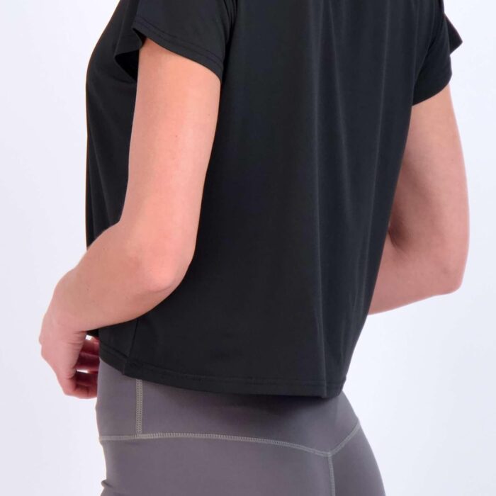 Real Essentials 5 Pack: Women's Dry Fit Crop Top - Short Sleeve Crew Neck Stretch Athletic Tee (Available in Plus Size) - Image 3