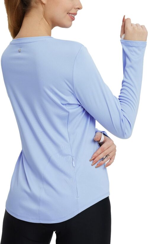 baleaf Women's UPF 50+ Sun Shirts UV Protection Long Sleeve SPF Tops Lightweight Quick Dry Outdoor Clothing Pocket