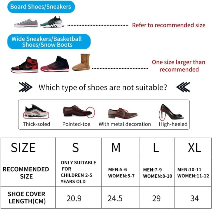 Waterproof Silicone Shoe Covers for Rain,Reusable Non Slip Rubber Rain Shoe Cover Cycling Shoe Protectors Outdoor with Non-slip Sole Apply to Men,Women,Kids(Small Whiht) - Image 4