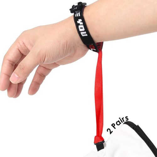 Adjustable Ski Glove Leash - Unisex Wrist Straps, Elastic Glove Straps for Mountaineering & Ski Accessories