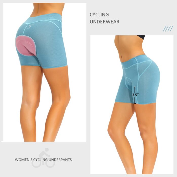 Padded Bike Shorts Women Cycling Underwear Bicycle Biking Biker Short with 4D Padding Super Lightweight Breathable - Image 3