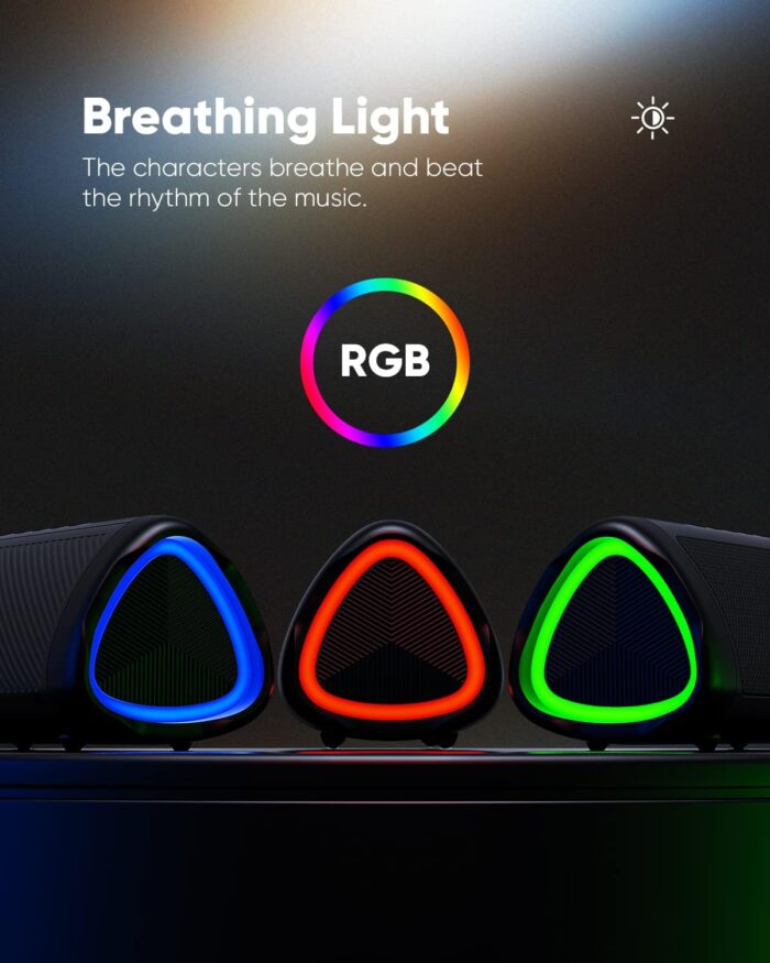 Bluetooth Speaker with HD Sound, Portable Wireless, IPX5 Waterproof, Up to 20H Playtime, TWS Pairing, BT5.3, for Home/Party/Outdoor/Beach, Electronic Gadgets, Birthday Gift (Black) - Image 5